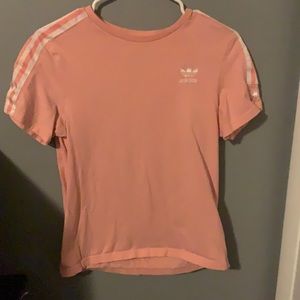 pink adidas shirt women’s small